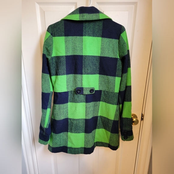 Plaid Wool Coat - Picture 4 of 7